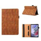 For Samsung Galaxy Tab A7 Lite Lucky Bamboo Pattern Leather Tablet Case(Brown) - 1