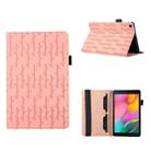 For Samsung Galaxy Tab A 8.0 2019 T290 Lucky Bamboo Pattern Leather Tablet Case(Pink) - 1
