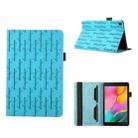 For Samsung Galaxy Tab A 8.0 2019 T290 Lucky Bamboo Pattern Leather Tablet Case(Blue) - 1