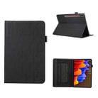 For Samsung Galaxy Tab S8+ / S7+ Lucky Bamboo Pattern Leather Tablet Case(Black) - 1