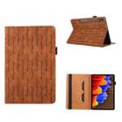 For Samsung Galaxy Tab S8+ / S7+ Lucky Bamboo Pattern Leather Tablet Case(Brown) - 1