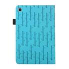 For Samsung Galaxy Tab S8 Ultra Lucky Bamboo Pattern Leather Tablet Case(Blue) - 3