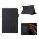 For Samsung Galaxy Tab S8 Ultra Lucky Bamboo Pattern Leather Tablet Case(Black) - 1
