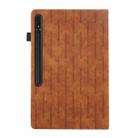 For Samsung Galaxy Tab S8 Ultra Lucky Bamboo Pattern Leather Tablet Case(Brown) - 3
