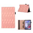 For Samsung Galaxy Tab A7 10.4 Lucky Bamboo Pattern Leather Tablet Case(Pink) - 1