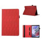 For Samsung Galaxy Tab A7 10.4 Lucky Bamboo Pattern Leather Tablet Case(Red) - 1