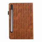 For Samsung Galaxy Tab S8 / S7 Lucky Bamboo Pattern Leather Tablet Case(Brown) - 3