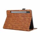 For Samsung Galaxy Tab S8 / S7 Lucky Bamboo Pattern Leather Tablet Case(Brown) - 4