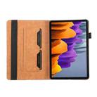 For Samsung Galaxy Tab S8 / S7 Lucky Bamboo Pattern Leather Tablet Case(Brown) - 5