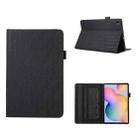 For Samsung Galaxy Tab S6 Lite P610 Lucky Bamboo Pattern Leather Tablet Case(Black) - 1