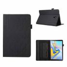 For Samsung Galaxy Tab A 10.5 T590 Lucky Bamboo Pattern Leather Tablet Case(Black) - 1