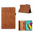 For Samsung Galaxy Tab S5e 10.5 T720 Lucky Bamboo Pattern Leather Tablet Case(Brown) - 1