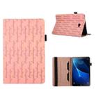 For Samsung Galaxy Tab A 10.1 T580 Lucky Bamboo Pattern Leather Tablet Case(Pink) - 1