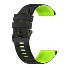 For Garmin Epix Pro 47mm Sports Mixing Color Silicone Watch Band(Black+Green) - 1