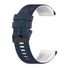 For Garmin Epix Pro 47mm Sports Mixing Color Silicone Watch Band(Blue+White) - 1