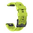 For Garmin Instinct 2 Solar Sport Pure Color Silicone Watch Band(Lime Color) - 1