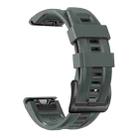 For Garmin Epix Pro 47mm Sport Pure Color Silicone Watch Band(Charcoal Gray) - 1