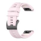 For Garmin Instinct 2 Solar Solid Color Silicone Watch Band(Cherry Pink) - 1