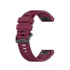 For Garmin Enduro 2 Sports Silicone Watch Band(Wine Red) - 1