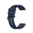 For Garmin Fenix 7 Pro 51mm Sports Silicone Watch Band(Blue) - 1