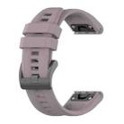 For Garmin Fenix 7 Pro 51mm Solid Color Silicone Watch Band(Roland Purple) - 1