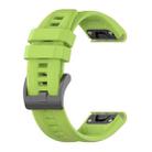 For Garmin Enduro 2 Solid Color Silicone Watch Band(Lime Green) - 1