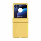 For Motorola Razr 40 Ultra / Razr 2023 3 in 1 Skin Feel PC Phone Case(Lemon Yellow) - 1