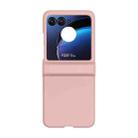 For Motorola Razr 40 Ultra / Razr 2023 3 in 1 Skin Feel PC Phone Case(Pink) - 1
