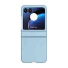 For Motorola Razr 40 Ultra / Razr 2023 3 in 1 Skin Feel PC Phone Case(Sky Blue) - 1
