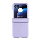 For Motorola Razr 40 Ultra / Razr 2023 3 in 1 Skin Feel PC Phone Case(Sakura Purple) - 1