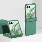 For Motorola Razr 50 Ultra 3 in 1 Skin Feel PC Phone Case(Forest Green) - 1