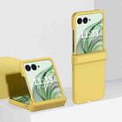 For Motorola Razr 50 Ultra 3 in 1 Skin Feel PC Phone Case(Lemon Yellow) - 1