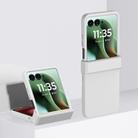 For Motorola Razr 60 Ultra 3 in 1 Skin Feel PC Phone Case(White) - 1