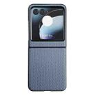 For Motorola Razr 40 Ultra / Razr 2023 Weave Texture PC Phone Case(Blue) - 1