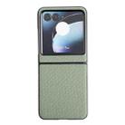 For Motorola Razr 40 Ultra / Razr 2023 Weave Texture PC Phone Case(Green) - 1