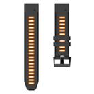 For Garmin Epix Pro 51mm Sports Two-Color Silicone Watch Band(Black+Orange) - 2