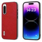 For Sony Xperia 10 IV ABEEL Retro Litchi Texture PU Phone Case(Red) - 1