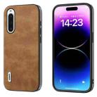 For Sony Xperia 10 V ABEEL Retro Litchi Texture PU Phone Case(Brown) - 1
