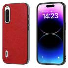 For Sony Xperia 10 V ABEEL Retro Litchi Texture PU Phone Case(Red) - 1