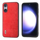 For Sony Xperia 5 V ABEEL Retro Litchi Texture PU Phone Case(Red) - 1