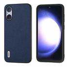 For Sony Xperia 5 V ABEEL Genuine Leather Luolai Series Phone Case(Dark Blue) - 1