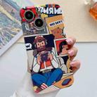 For iPhone 14 Plus Painted Pattern Precise Hole PC Phone Case(Vacationer) - 1