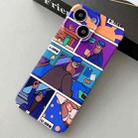 For iPhone 14 Plus Painted Pattern Precise Hole PC Phone Case(Working Uncle) - 1