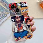 For iPhone 14 Painted Pattern Precise Hole PC Phone Case(Vacationer) - 1