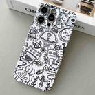 For iPhone 14 Pro Painted Pattern Precise Hole PC Phone Case(Block Monster) - 1