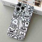 For iPhone 14 Pro Painted Pattern Precise Hole PC Phone Case(Bottle Monster) - 1