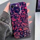 For iPhone SE 2022 / 2020 / 8 / 7 Painted Pattern Precise Hole PC Phone Case(Black Red Graffiti) - 1