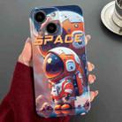 For iPhone 13 Painted Pattern Precise Hole PC Phone Case(Orange Astronaut) - 1