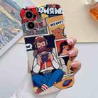 For iPhone 12 Painted Pattern Precise Hole PC Phone Case(Vacationer) - 1