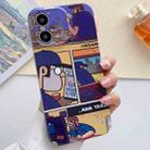 For iPhone 12 Painted Pattern Precise Hole PC Phone Case(Working Comics) - 1